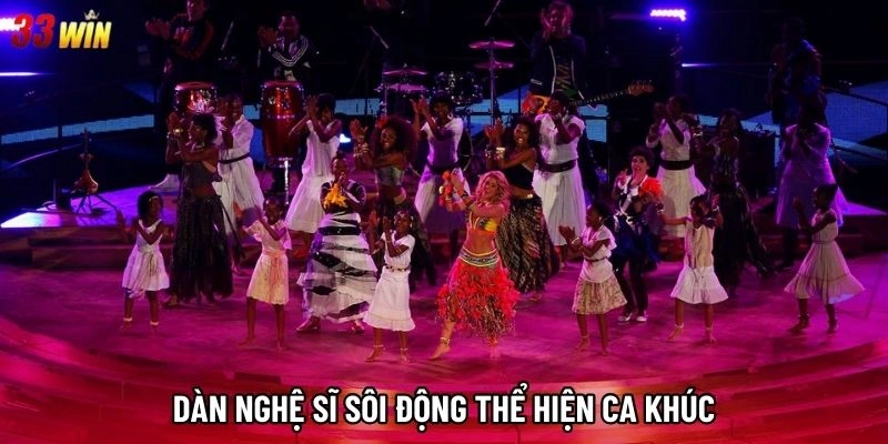 Dàn nghệ sĩ sôi động thể hiện ca khúc