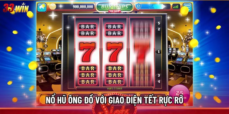 Nổ hũ ông đồ với giao diện Tết rực rỡ